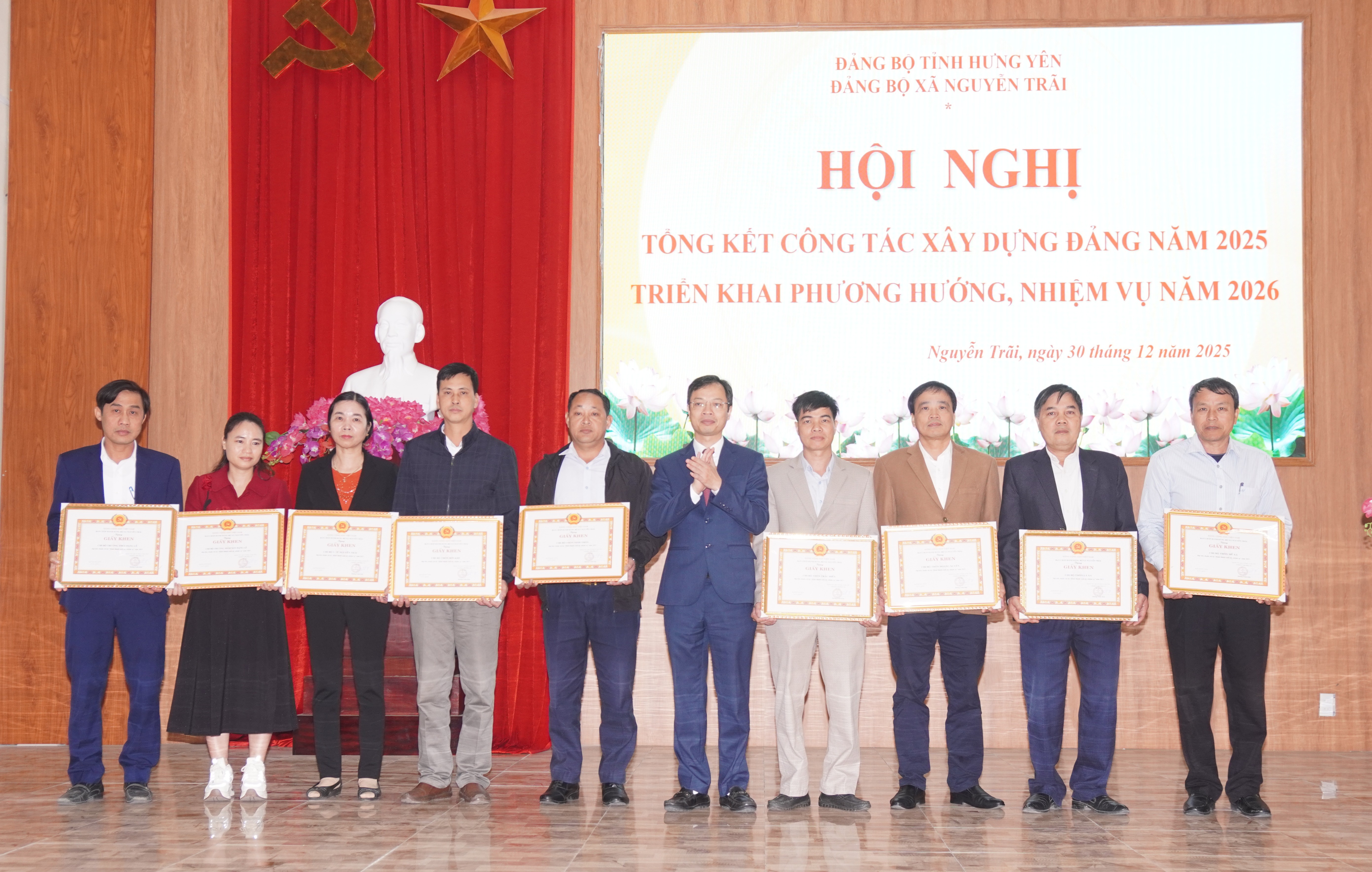 Đảng ủy xã Nguyễn Trãi tổ chức hội nghị tổng kết công tác xây dựng Đảng năm 2025, triển khai phương hướng, nhiệm vụ năm 2026