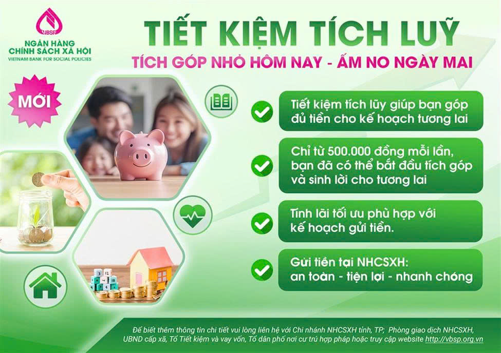 Ngân hàng Chính sách xã hội Ân Thi triển khai chương trình tiền gửi tiết kiệm tích luỹ