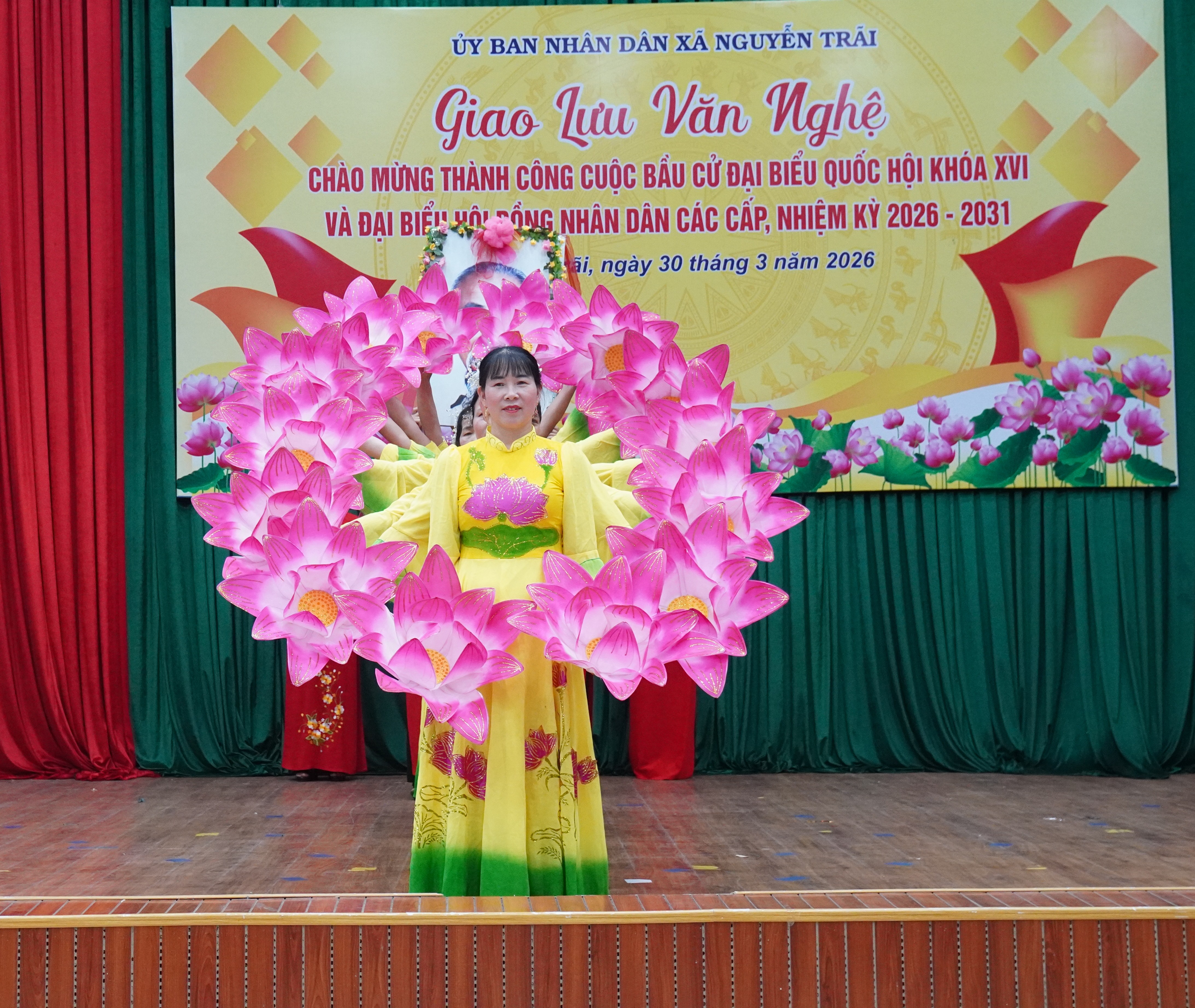Ủy ban nhân dân xã Nguyễn Trãi tổ chức giao lưu văn nghệ chào mừng thành công của cuộc bầu cử đại biểu Quốc hội khóa XVI và đại biểu HĐND các cấp nhiệm kỳ 2026 - 2031