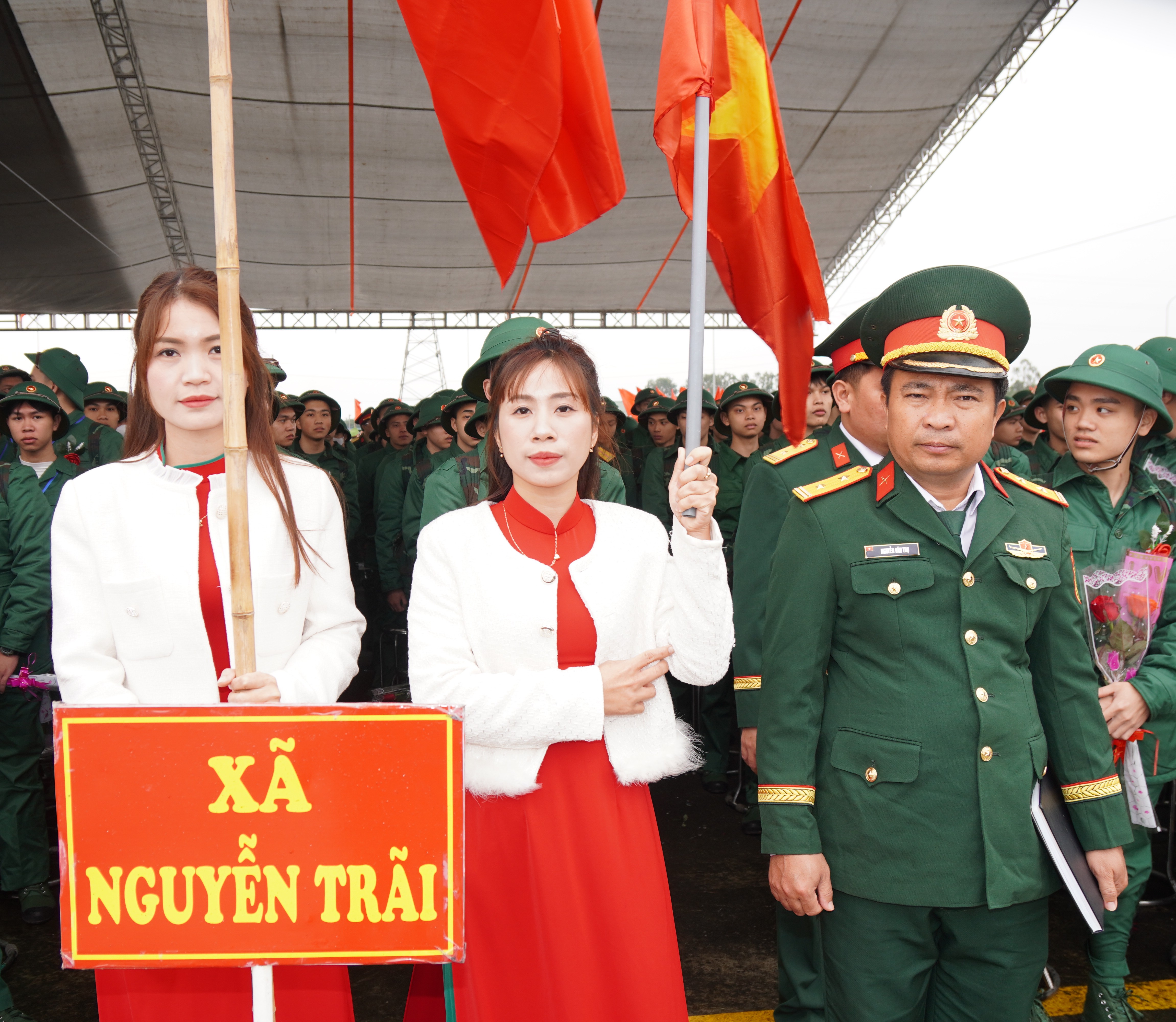 Ban Chỉ huy Phòng thủ khu vực 1- Yên Mỹ tổ chức lễ giao, nhận quân năm 2026