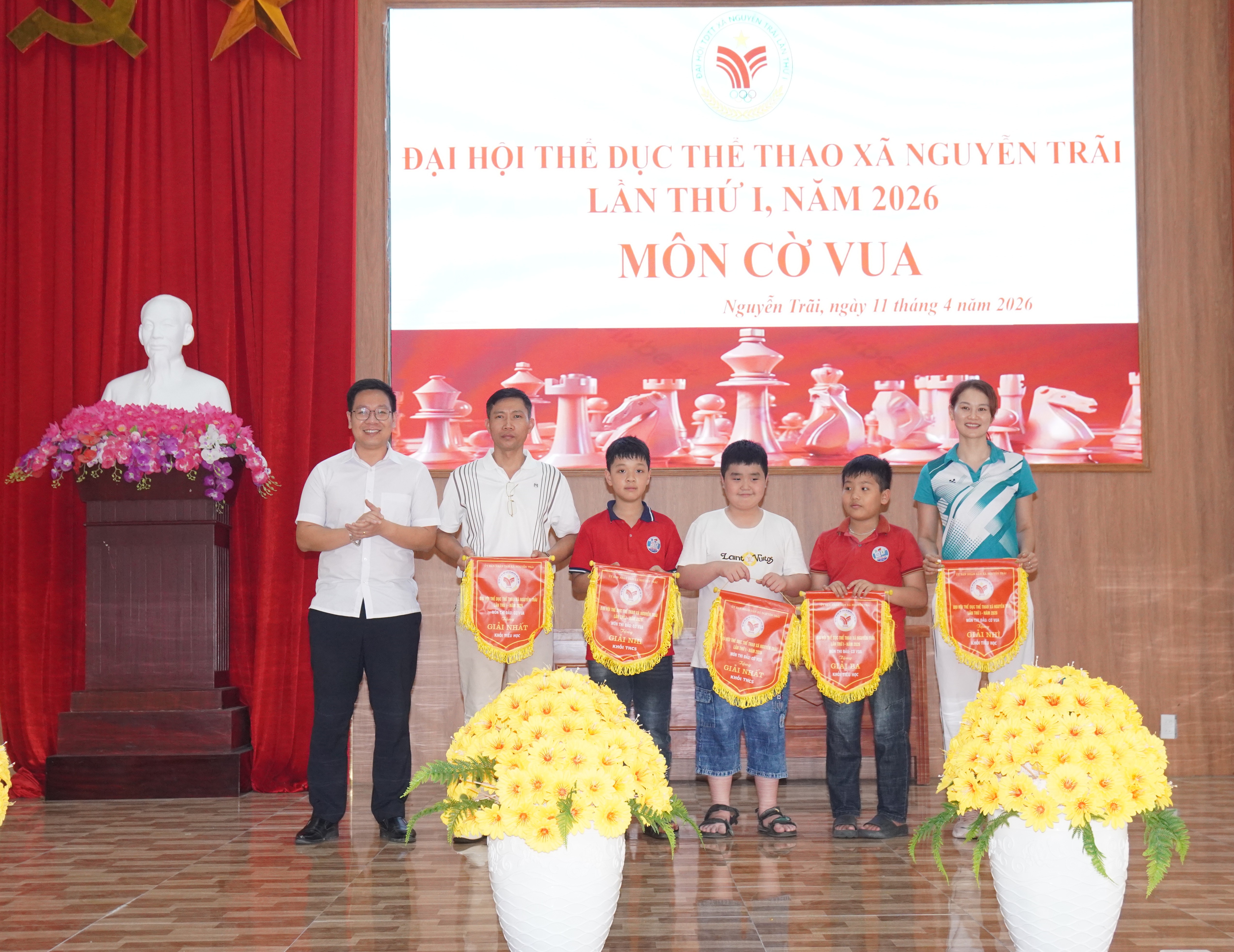 Ban Tổ chức Đại hội TDTT xã Nguyễn Trãi tổ chức Giải Cờ vua - Nội dung thi đấu tại Đại hội TDTT xã Nguyễn Trãi lần thứ I