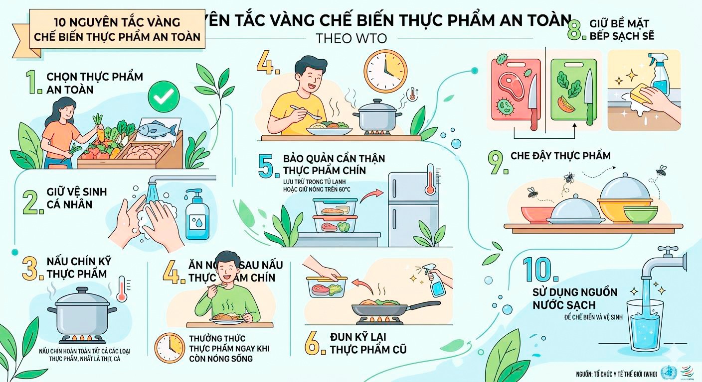 Đảm bảo an toàn thực phẩm trong mùa nắng nóng
