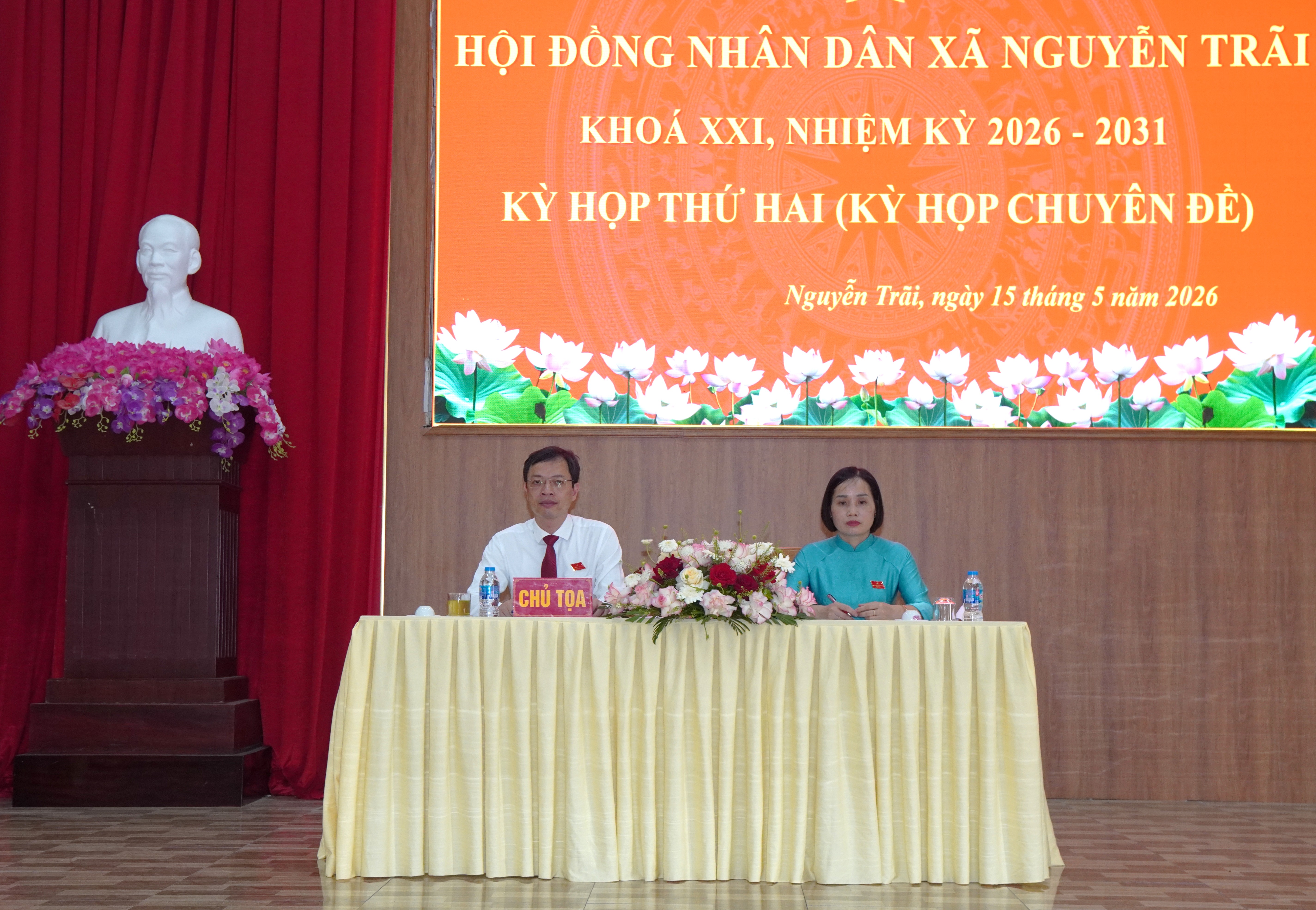 Hội đồng nhân dân xã Nguyễn Trãi khóa XXI nhiệm kỳ 2026 – 2031 tổ chức kỳ họp thứ Hai – Kỳ họp chuyên đề