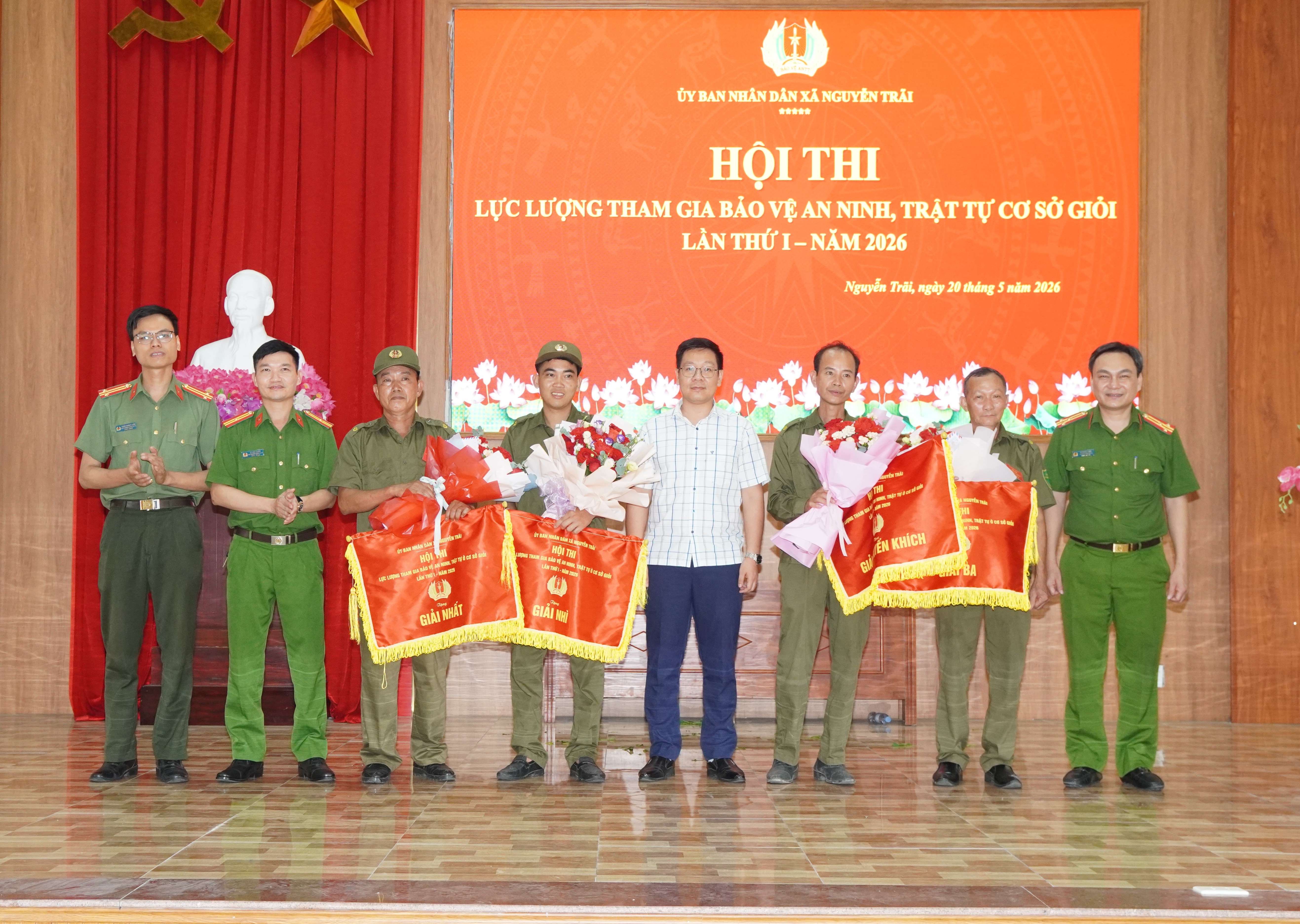 Ủy ban nhân dân xã Nguyễn Trãi tổ chức Hội thi “Lực lượng tham gia bảo vệ an ninh, trật tự ở cơ sở giỏi” lần thứ Nhất năm 2026