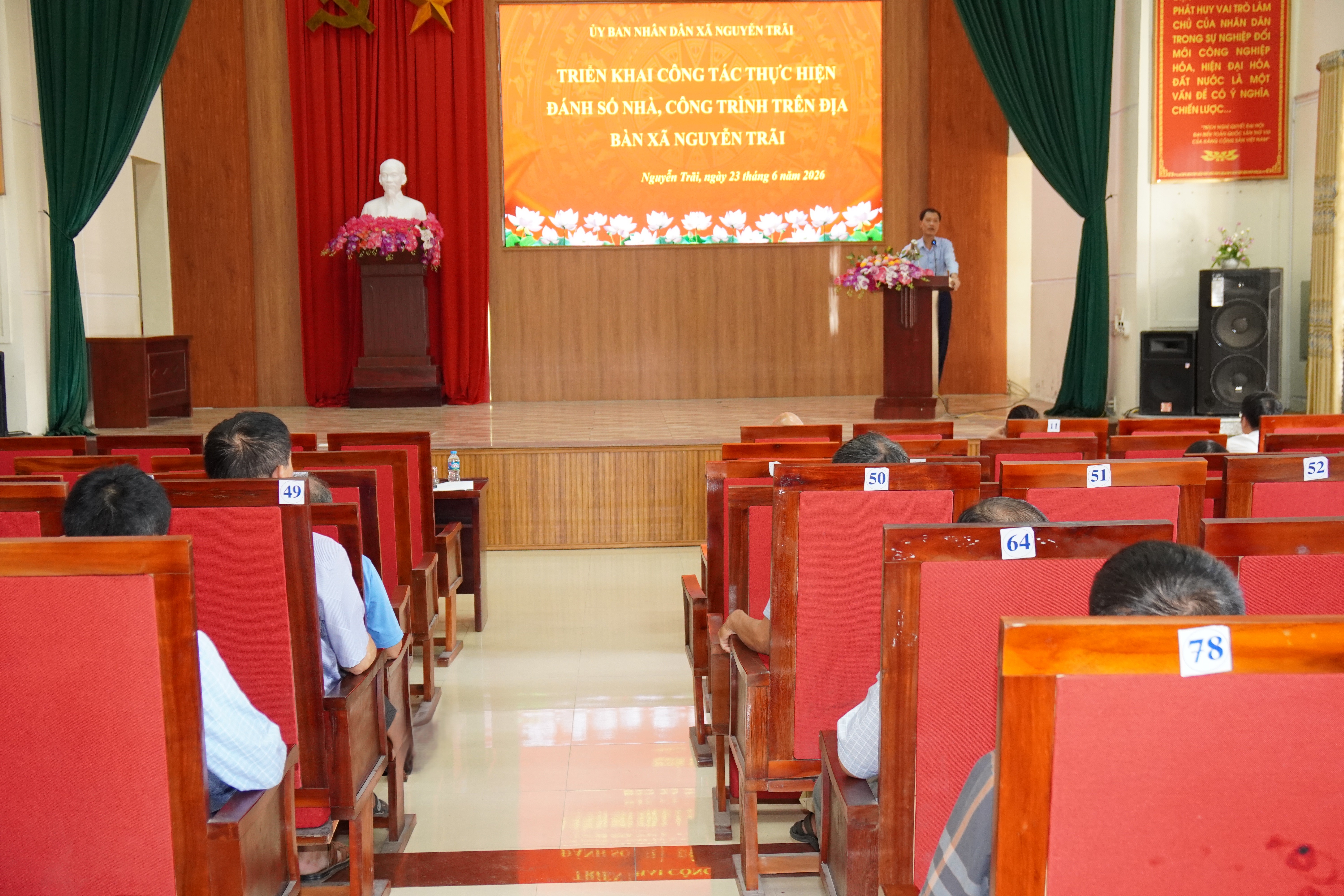 Uỷ ban nhân dân xã Nguyễn Trãi triển khai công tác đánh số số nhà, công trình trên địa bàn xã