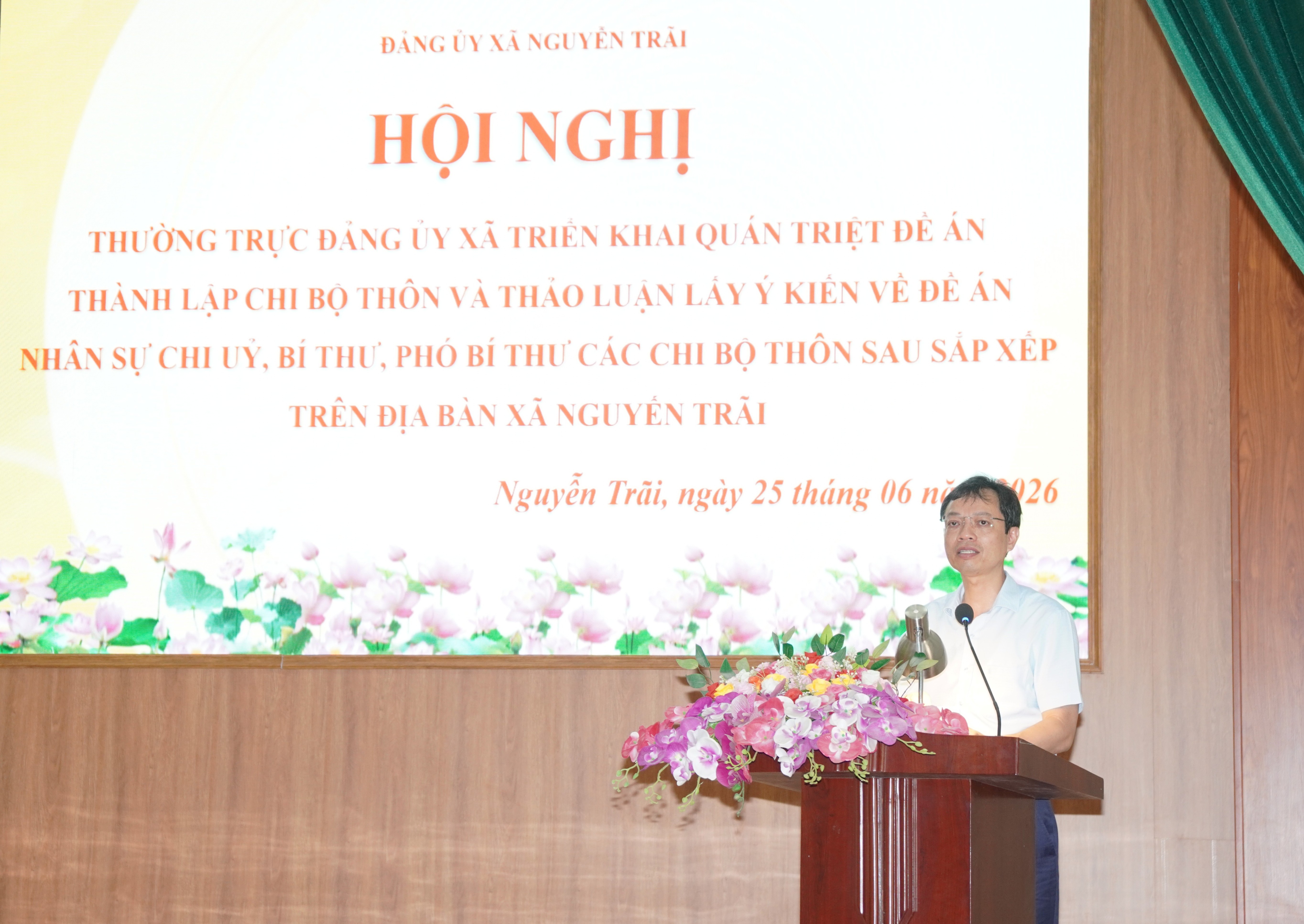 Thường trực Đảng ủy xã Nguyễn Trãi triển khai quán triệt Đề án thành lập chi bộ thôn và thảo luận lấy ý kiến về Đề án nhân sự chi ủy, Bí thư, Phó Bí thư các chi bộ thôn sau sắp xếp trên địa bàn xã Nguyễn Trãi