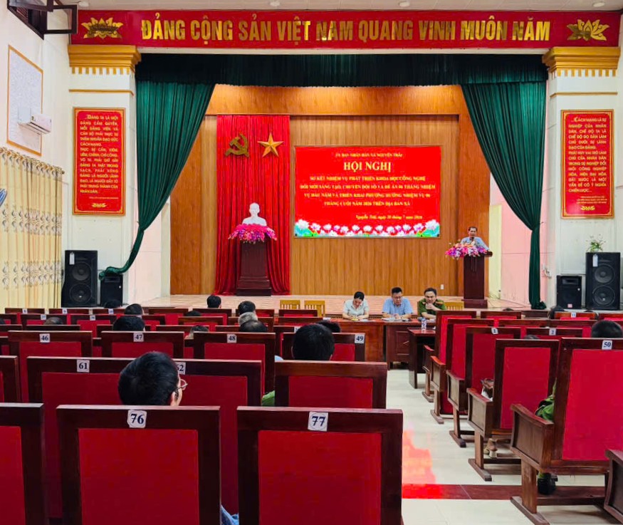 Ủy ban nhân dân xã Nguyễn Trãi tổ chức hội nghị sơ kết nhiệm vụ phát triển khoa học, công nghệ, đổi mới sáng tạo, chuyển đổi số và Đề án 06 sáu tháng đầu năm và triển khai phương hướng, nhiệm vụ 6 tháng cuối năm 2026
