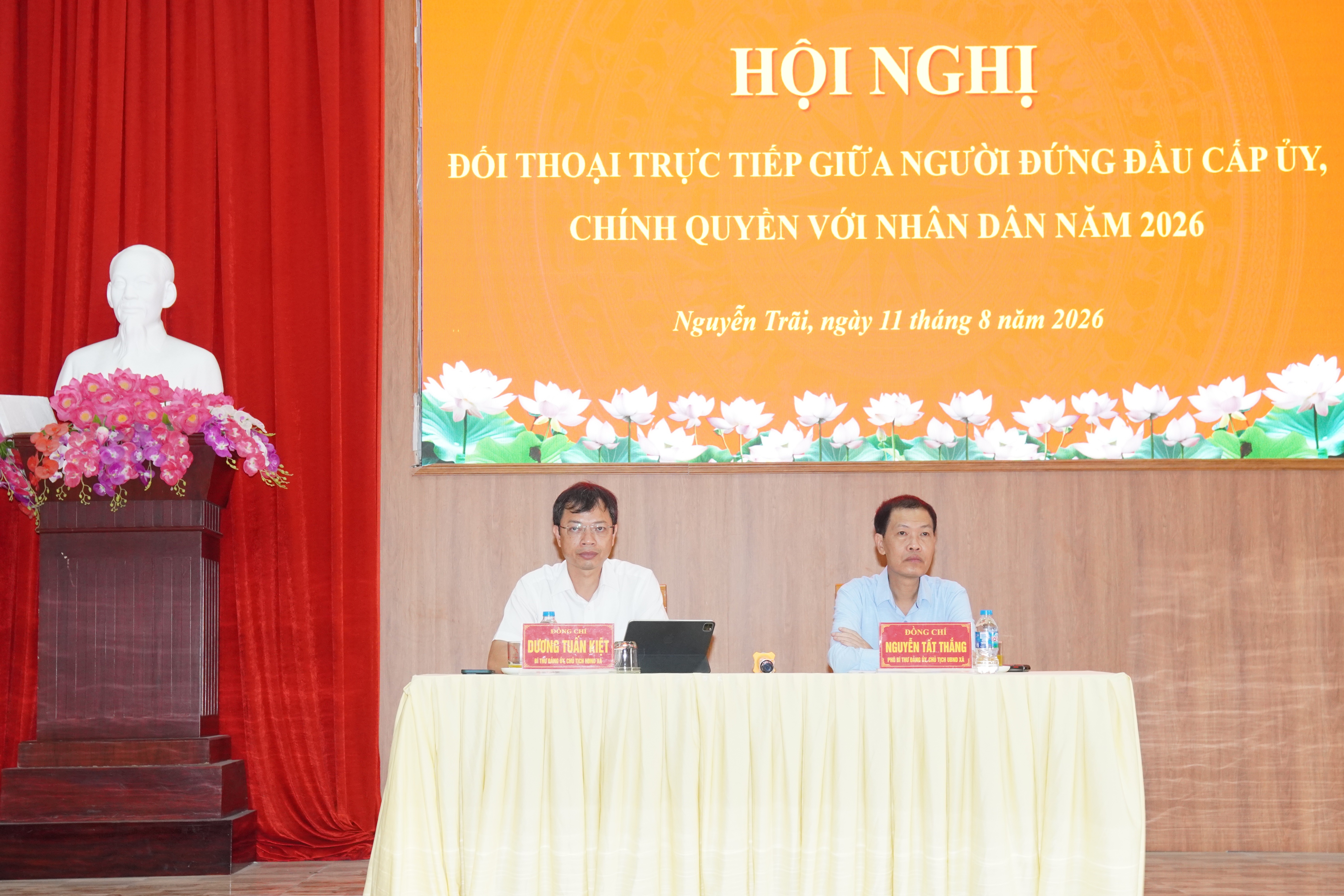 Đảng ủy - HĐND - UBND - Ủy ban MTTQ Việt Nam xã Nguyễn Trãi tổ chức Hội nghị đối thoại trực tiếp giữa người đứng đầu cấp ủy, chính quyền với Nhân dân năm 2026