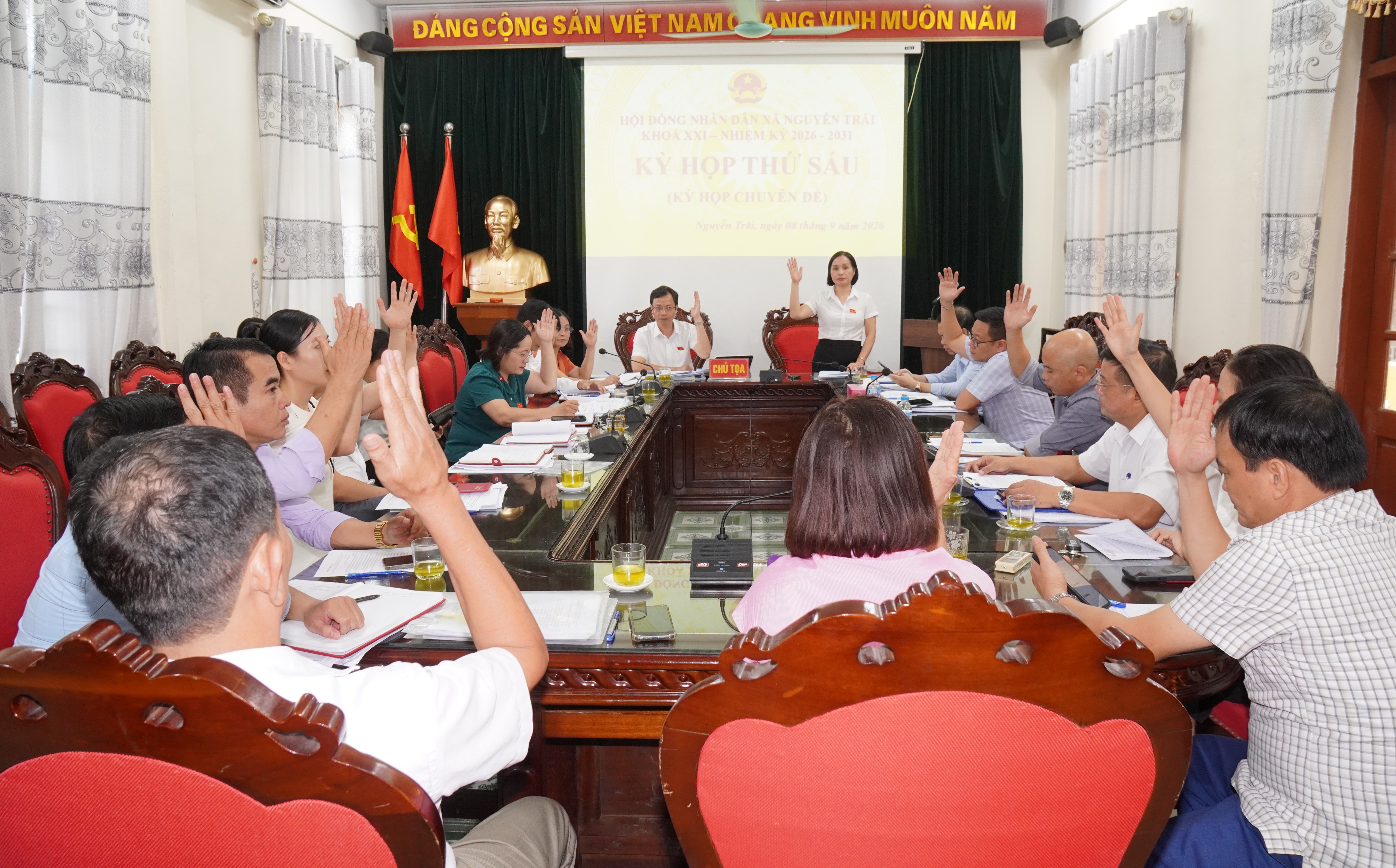 Hội đồng nhân dân xã Nguyễn Trãi tổ chức kỳ họp thứ Sáu - Kỳ họp chuyên đề