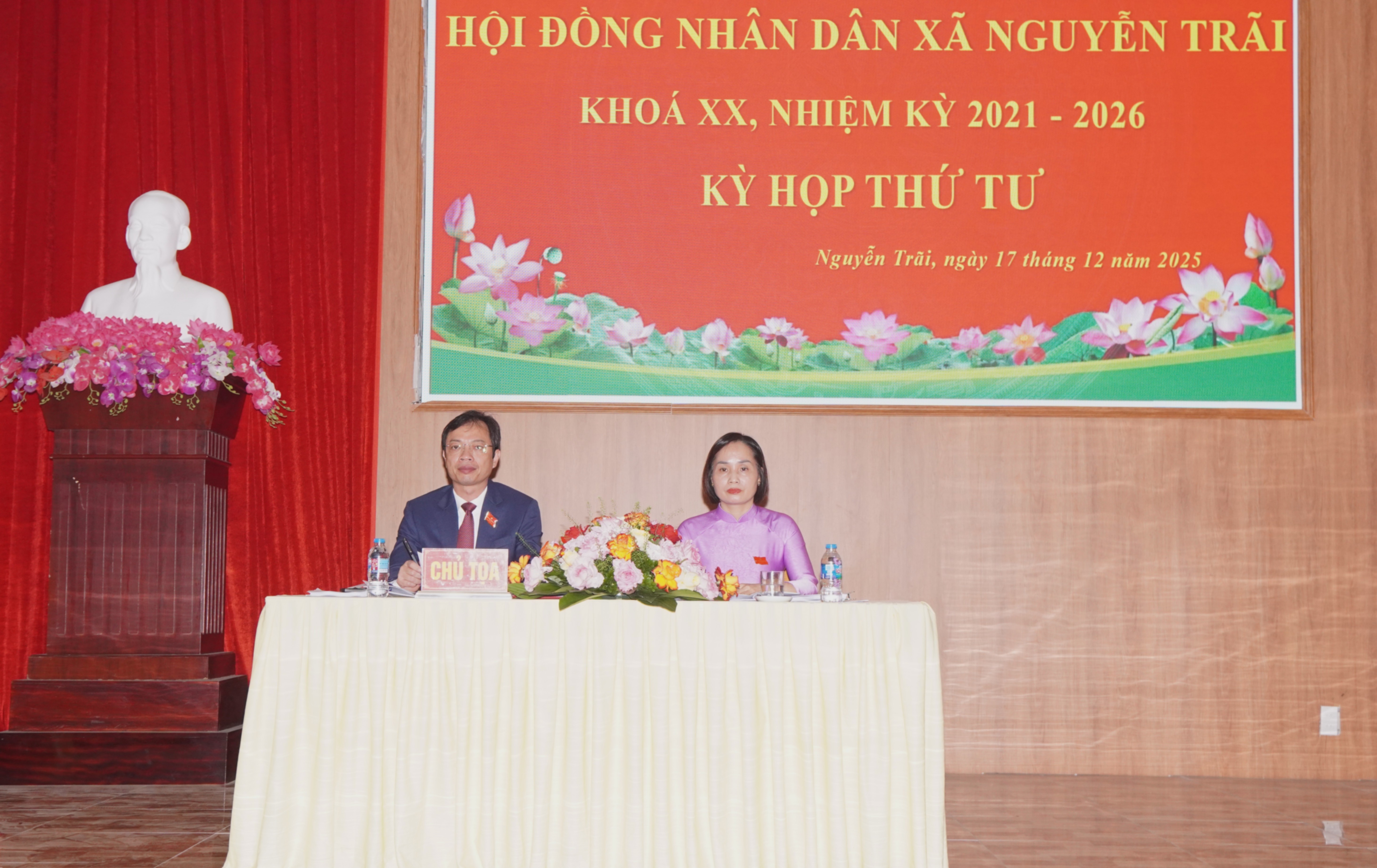 Hội đồng nhân dân xã Nguyễn Trãi khóa XX nhiệm kỳ 2021-2026 tổ chức kỳ họp thứ Tư