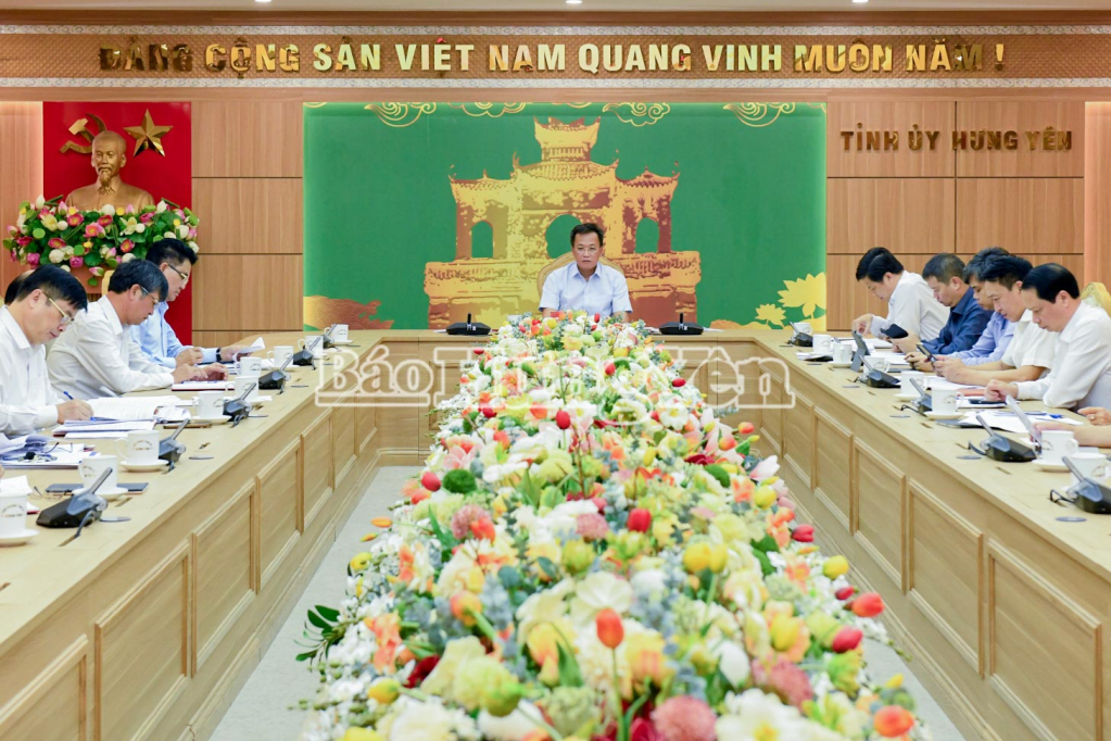 Phiên họp lần thứ ba Ban Chỉ đạo về phát triển khoa học, công nghệ, đổi mới sáng tạo và chuyển đổi số tỉnh Hưng Yên