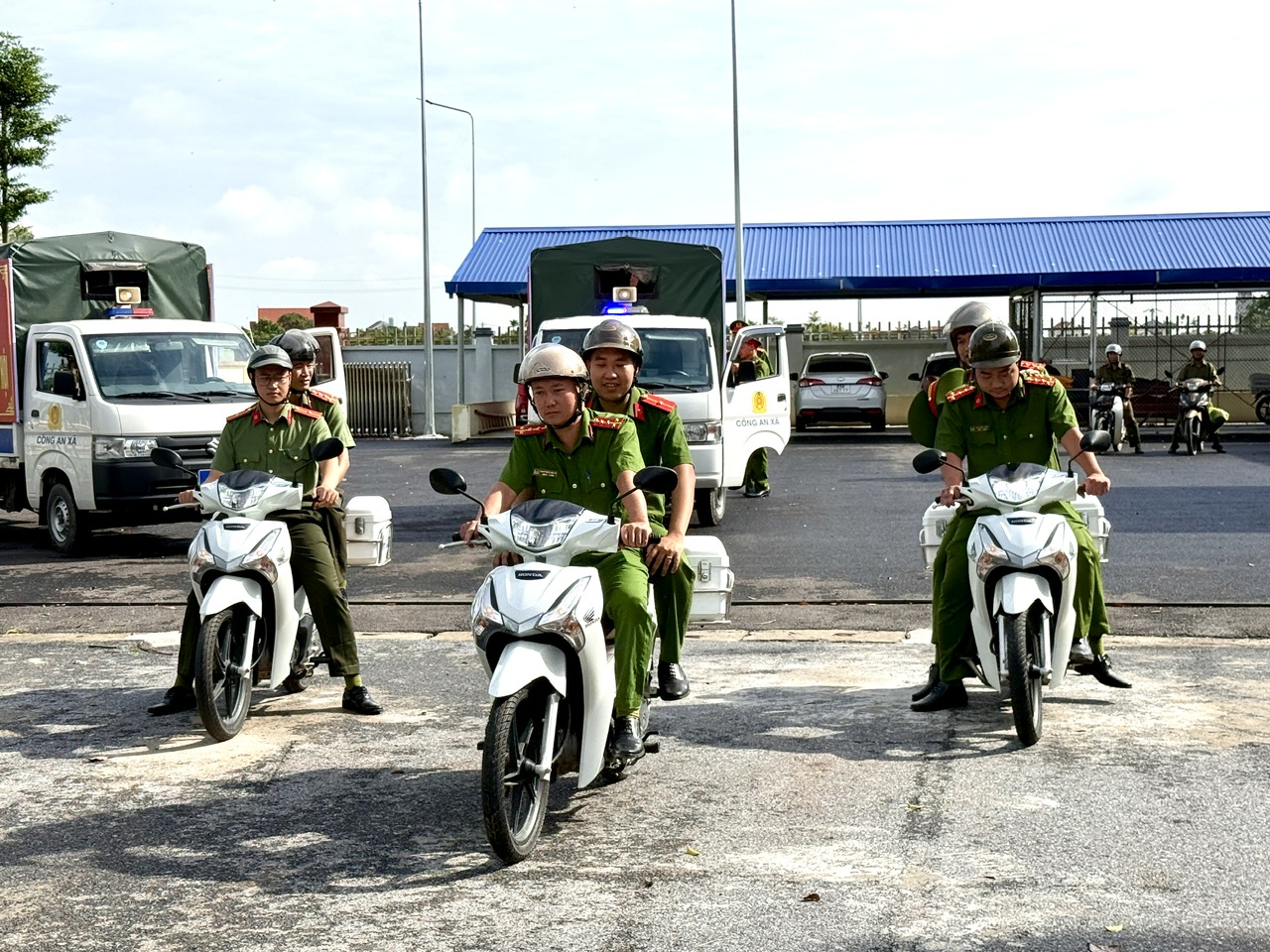 Công an xã Nguyễn Trãi ra quân tấn công, trấn áp tội phạm, bảo đảm an ninh trật tự