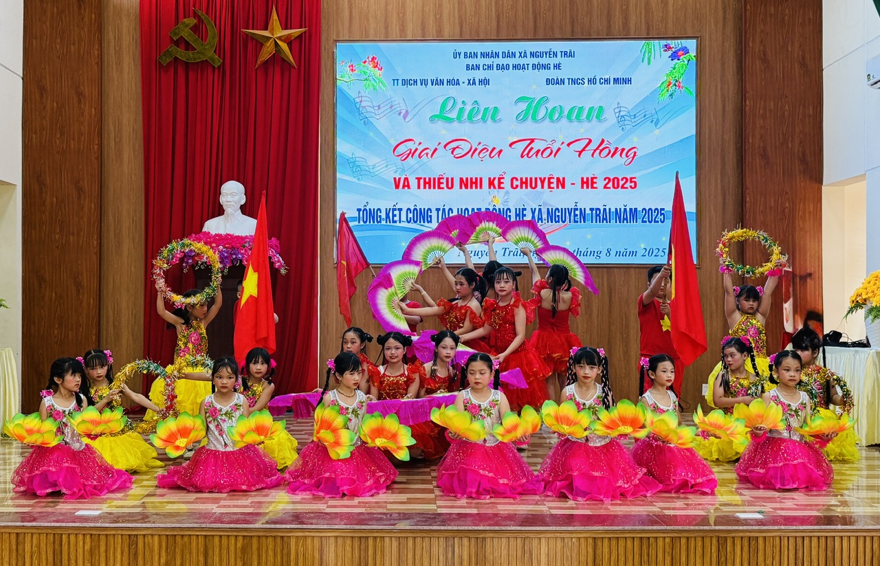 Liên hoan giai điệu tuổi hồng và thiếu nhi kể chuyện hè xã Nguyễn Trãi năm 2025