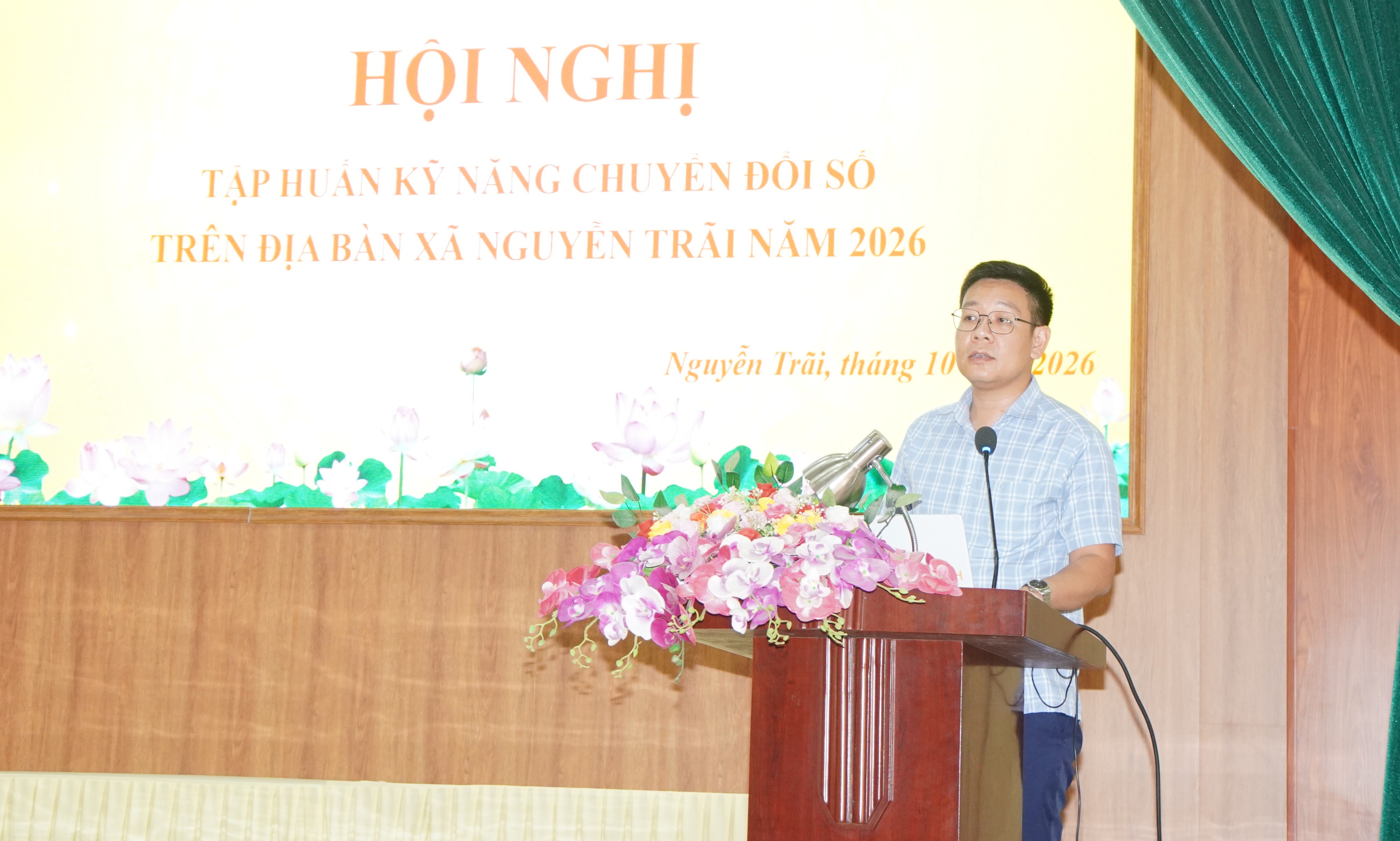 Xã Nguyễn Trãi tổ chức hội nghị tập huấn kỹ năng chuyển đổi số trên địa bàn xã Nguyễn Trãi